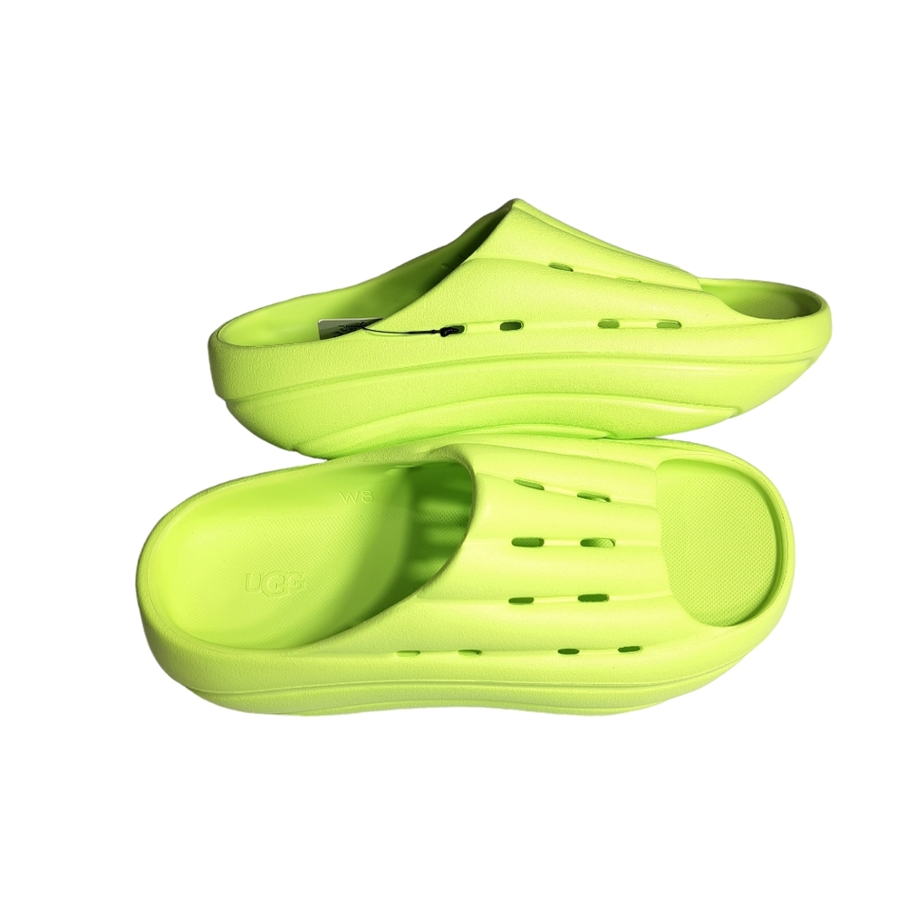 UGG Australia W Foamo Slip On Lime Green Size 8 - Picture 3 of 16